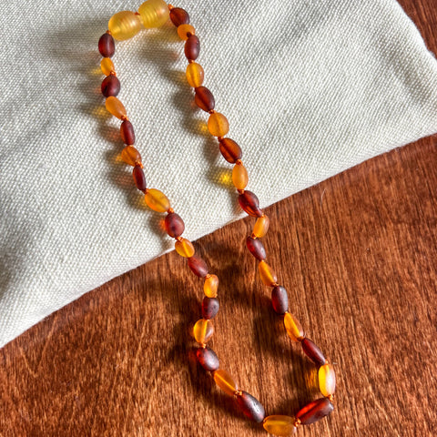 Genuine Baltic Amber Teething Necklace - SUMMER EDITION