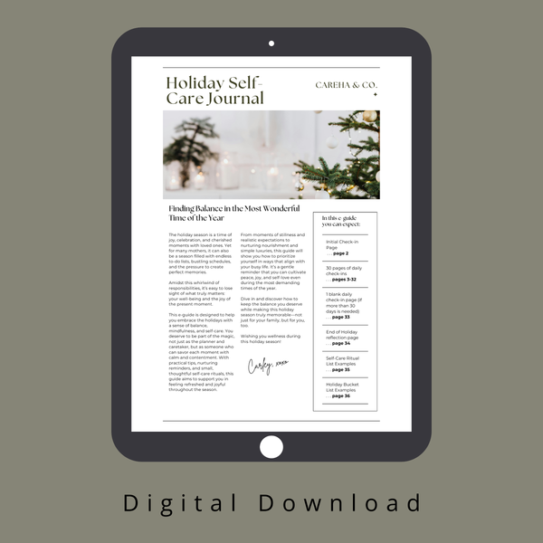 Holiday Self-Care Journal for Mothers